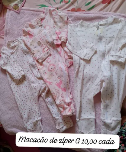 Roupas de bebê menina tamanho M e G vendo separado ou lote