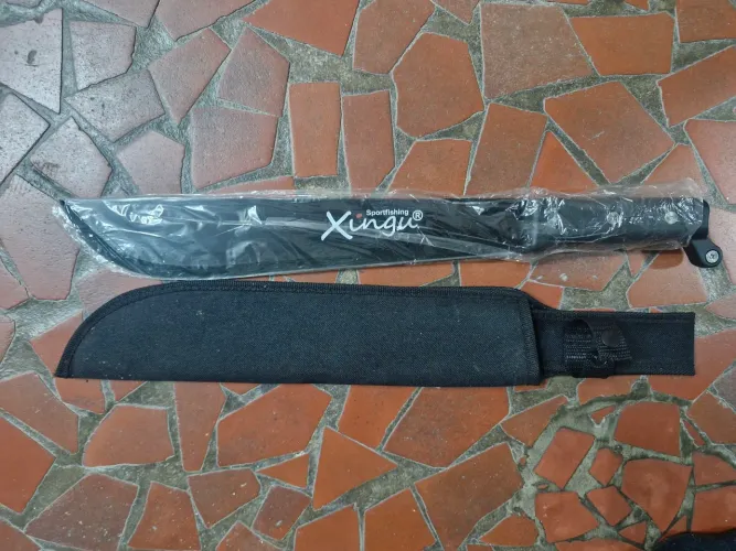 Facão Tático de Mato (ou facão de camping/selva) Xingu Sportfishing