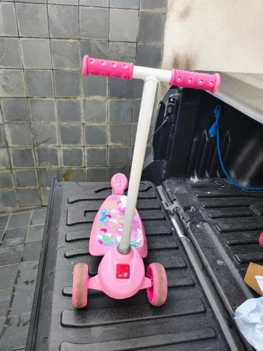 Patinete Skatenet Kid Flower Bandeirante - Rosa