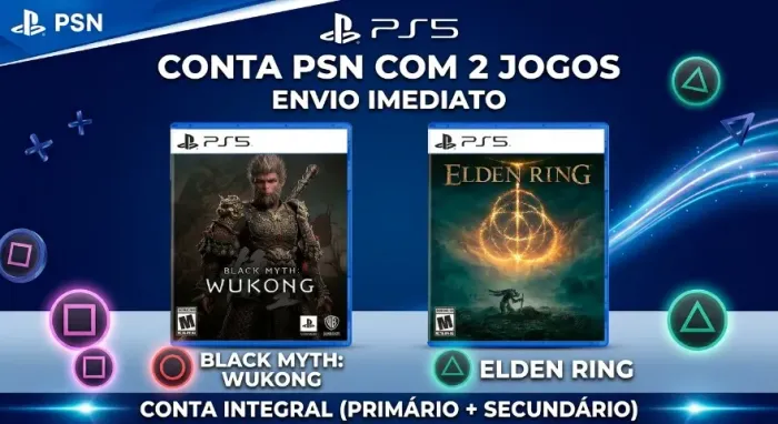 Jogos PS4/PS5 - Black Myth Wukong (PS5) e Elder Ring (PS4/PS5)