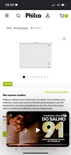 Freezer funcionando perfeitamente
