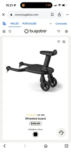 Adaptador assento - carrinho de bebê Bugaboo