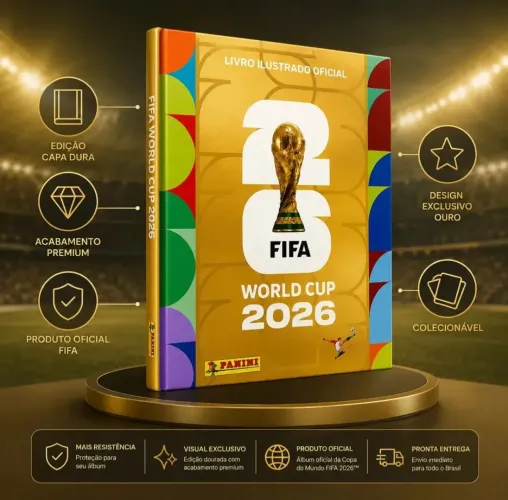 Álbum Capa Dura COPA 2026 Panini (ACHADOS MERCADO LIVRE) Link na Descrição