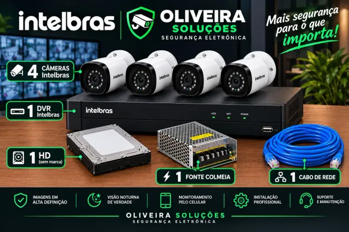 Câmeras Analógicas Intelbras Com Dvr