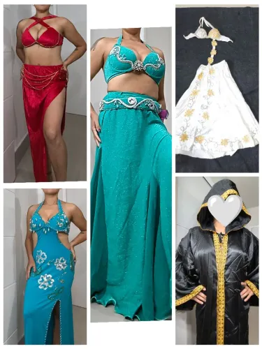 Lote de roupas de dança do ventre