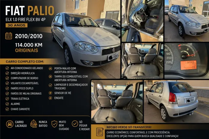 Fiat Palio ELX 1.0 Fire/30 Anos F. Flex 8V 4P 2010