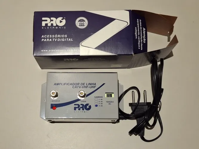 AMPLIFICADOR DE LINHA CATV-VHF-UHF