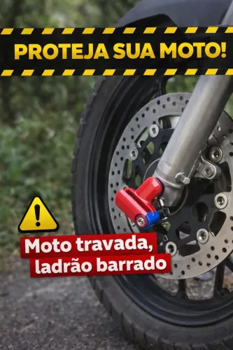 Trava de disco para moto