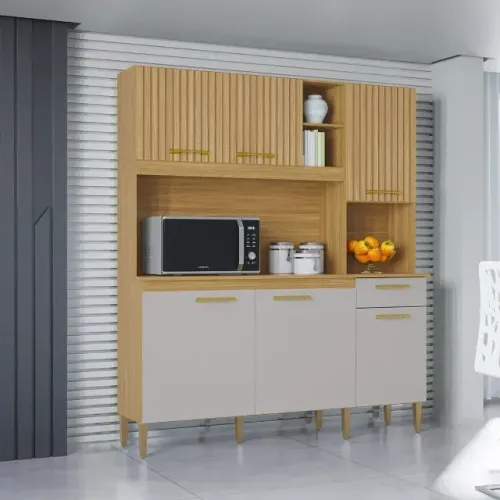 Oferta Kit de Cozinha com 6 Portas e 1 Gaveta
