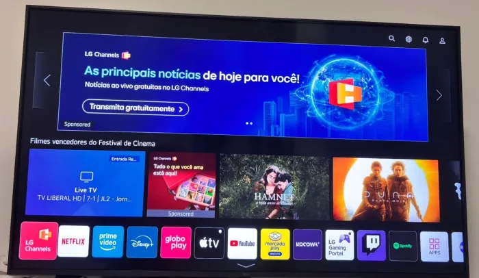 telão smart tv 50 4k lg impecável top!