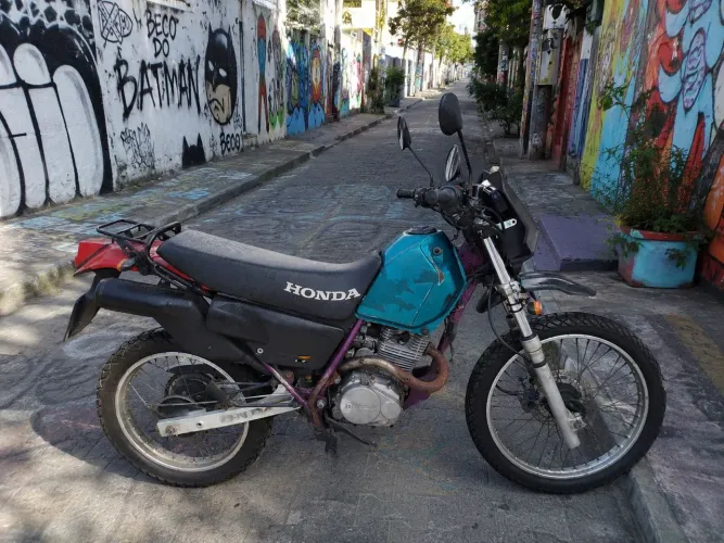 Honda Nx 200 Verde 1998 ? Ótimo Custo / Beneficio ( Trabalho / Casa )