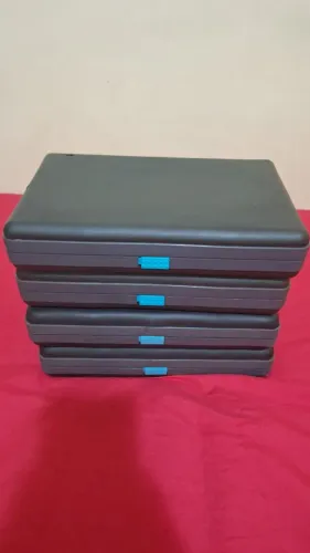 4 Estojos Porta Discos 24 CDs