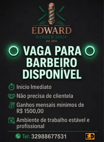 Vaga em barbearia