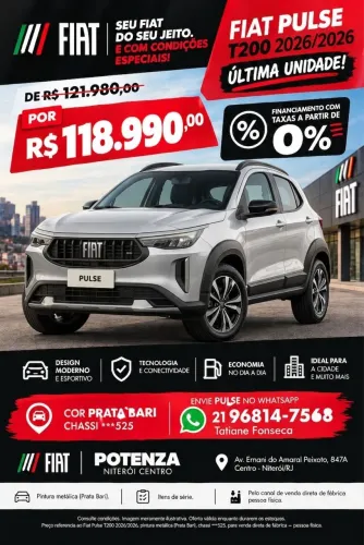 Fiat Pulse 1.0 Turbo 200 Flex Aut. 2026