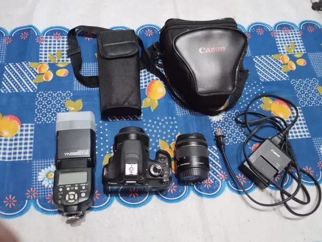 Câmera T5 com acessórios para quem quer iniciar com kit completo!
