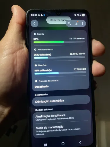 Celular Samsung Galaxy A07 256gb 8gb Câmera 50mp Verde