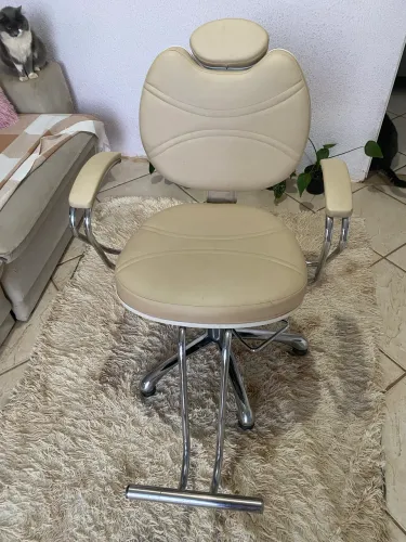 Cadeira cabeleireira hidráulica reclinável