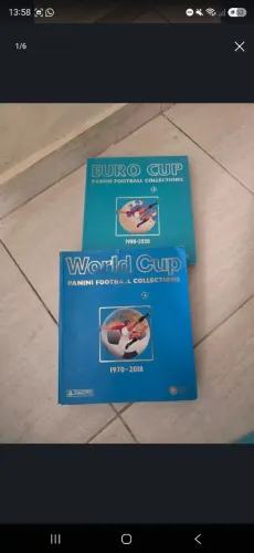 Álbuns Eurocopa & Copa do mundo ( EDIÇÃO PANINI) Coleção/ Para colecionadores.