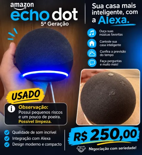 Alexa Echo Dot 5a geração Usada