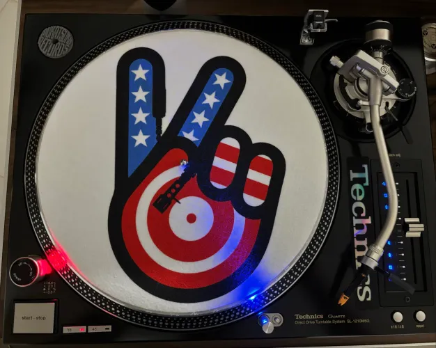 Feltro Toca Discos Slipmat para DJ