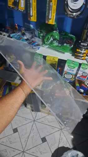 Acrílico transparente - embaçado 61x34 6mm!!!