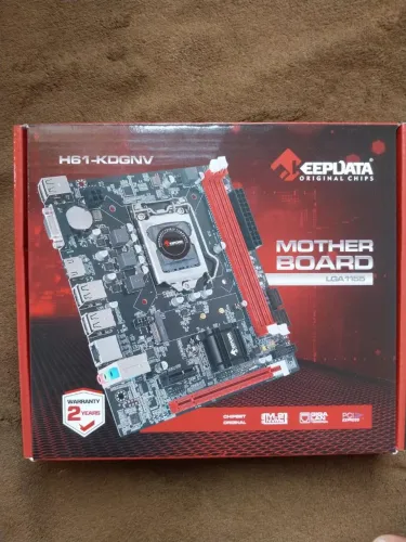 Placa mãe H61 LGA 1155 PARA INTEL I3 ATÉ I7 NOVA NA GARANTIA