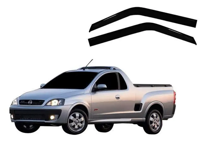 Calha De Chuva Defletor Chevrolet Montana Antiga 2 Portas todos socqd qvlcn