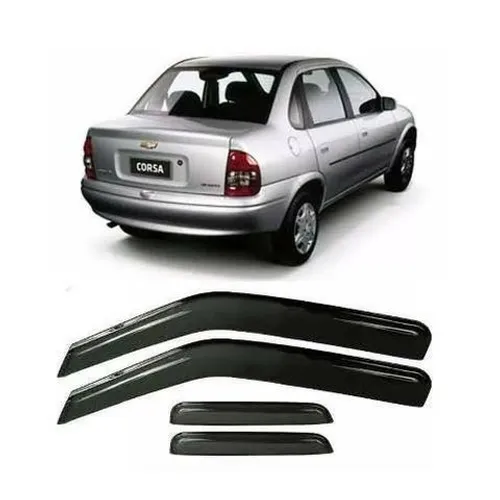 Jogo Calha Chuva Defletor Corsa Classic sedan 4 Portas todos socqd qvlcn