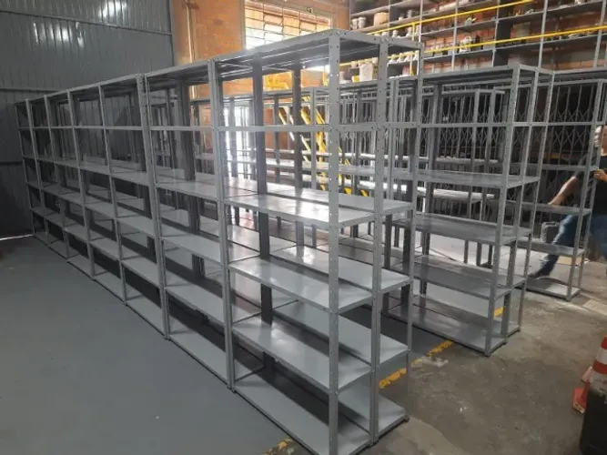 Promoção Estante de Aço - Estante de Aço 6 Bandejas - Estante de Aço 6 Prateleiras