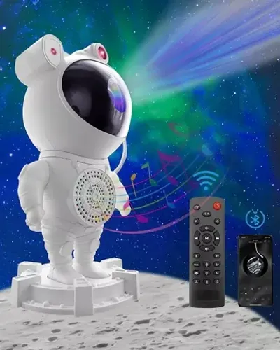 Projetor Astronauta caixa de som blutooth embutida (Jk Eletrônicos