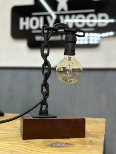 Luminária rústica estilo industrial