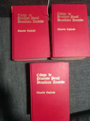 LIVRO  CODIGO DE PROCESSO PENAL BRASILEIRO ANOTADO VL 1-2-3