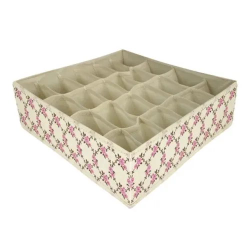 organizar porta calcinha cueca meia  24 div 32x32x9 tx-ft082