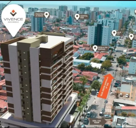 3/4 91m² 2 Vagas de Garagem- Edifício Vivence