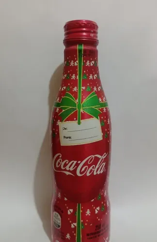 Garrafa de Coca Cola de alumínio Edição Especial de Natal