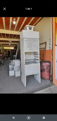 Churrasqueira predial média 65 cm largura altura 2.20 