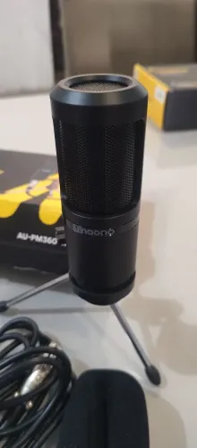 Microfone condensador maono caster!!!