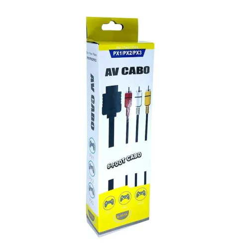 Cabo PS2 PlayStation x Rca (AV) 1.5 Metros