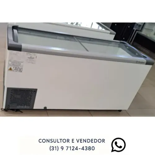 Freezer Horizontal Tampa de Vidro Fricon 127/220v Novo