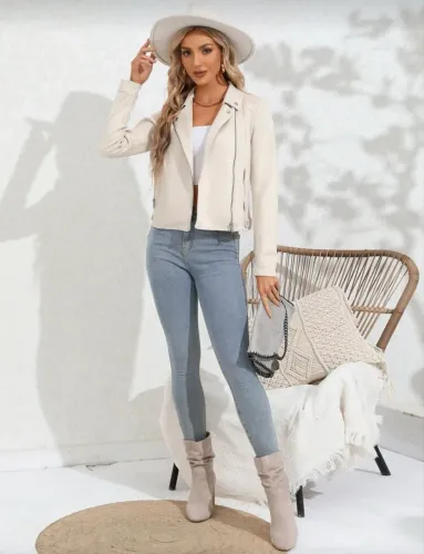 Jaqueta de Camurça Boho Qualidade impecável