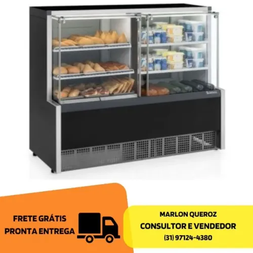 Balcão Gelopar Refrigerado / Estufa 1,40M Novo