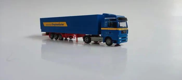 Miniatura Caminhão MAN com Carreta Kreikenbohm