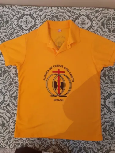 Camisas 2 Polo ACC Aliança Casais Camiseta ACC Cristo Polo e Babylook Media valor de cada.