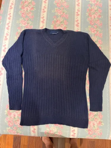 Suéter Azul Marinho V-neck Yachtsman
