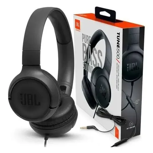 CAIXA LACRADA - Fone de Ouvido Headset JBL Tune 500 - Preto