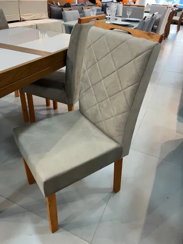 Cadeira de Madeira Veludo PROMOÇÃO 