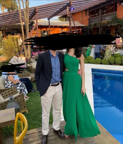 Vestido verde longo