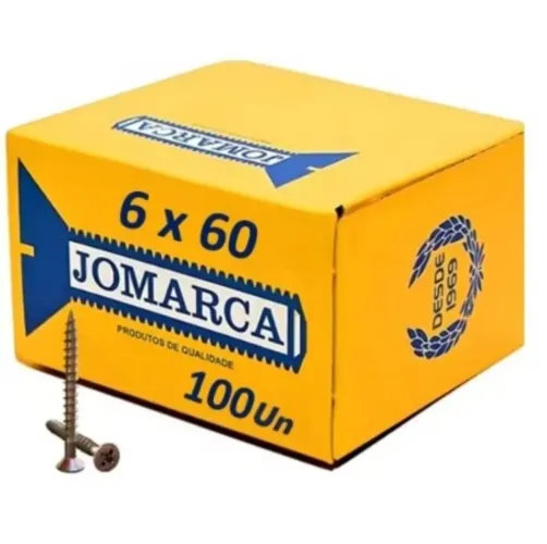 Parafusos chipboard JOMARCA 6x60 - 100 Unidades