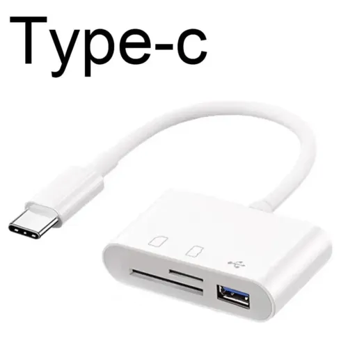 Adaptador USB-C para Cartão SD e Micro SD 3 em 1