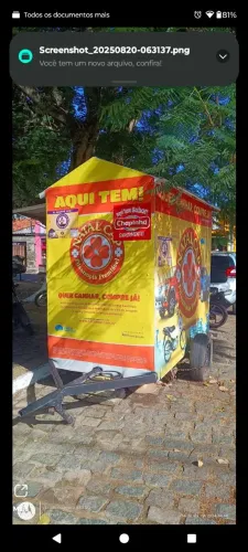 Trailer de lanches completo de tudo